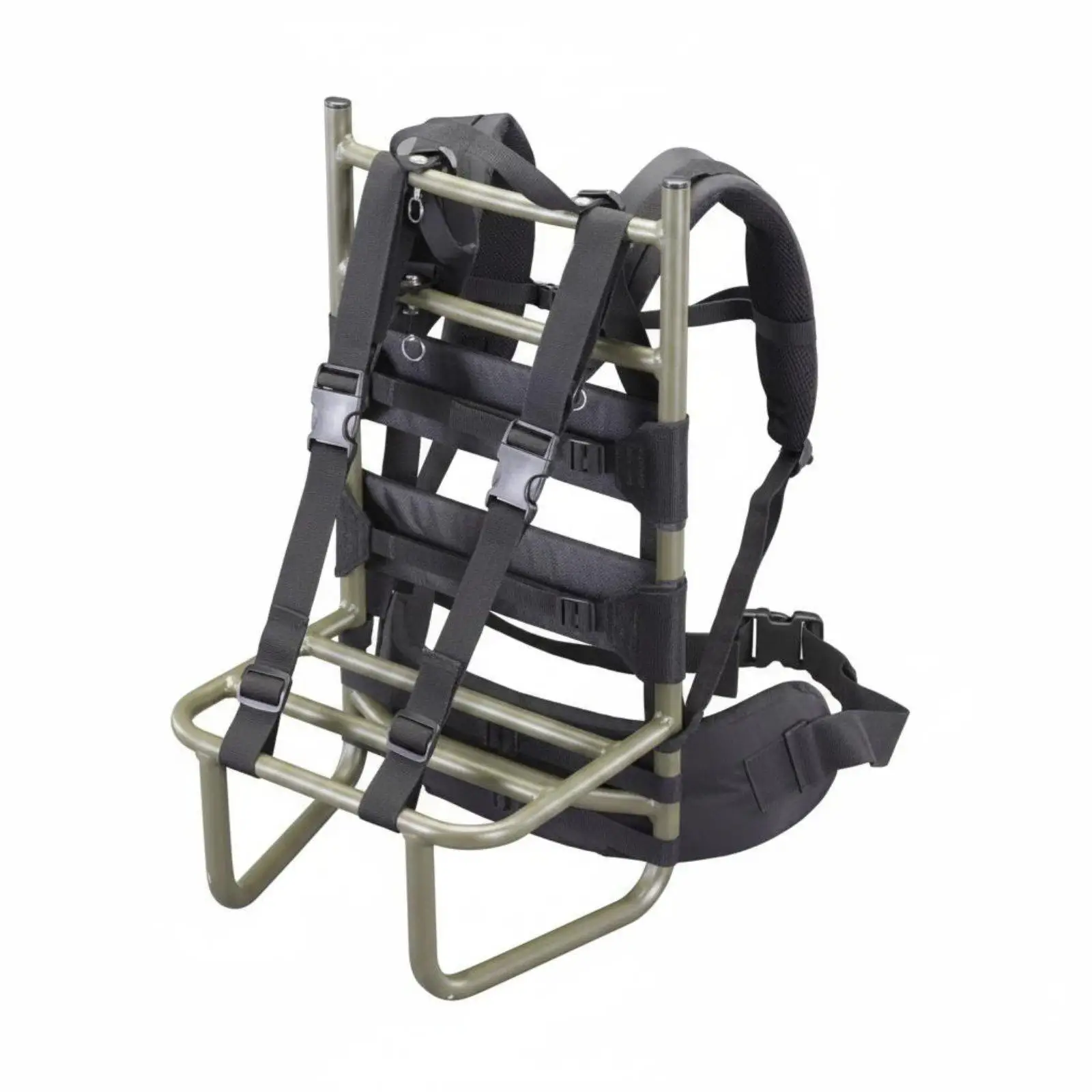 Lightweight aluminum backpack frame for hiking and outdoor equipment