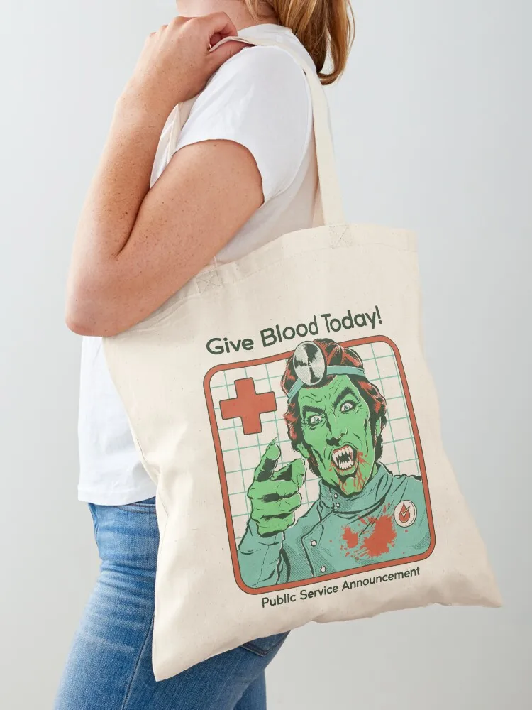 

Give Blood Today Tote Bag Eco bag Shopping bags shopping bags foldable bag for beach