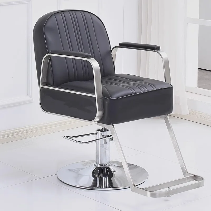 Hairdresser Equipment Barber Chairs Swivel Luxury Ergonomic Barber Chairs Simple Sillon Pedicura Commercial Furniture YQ50BC