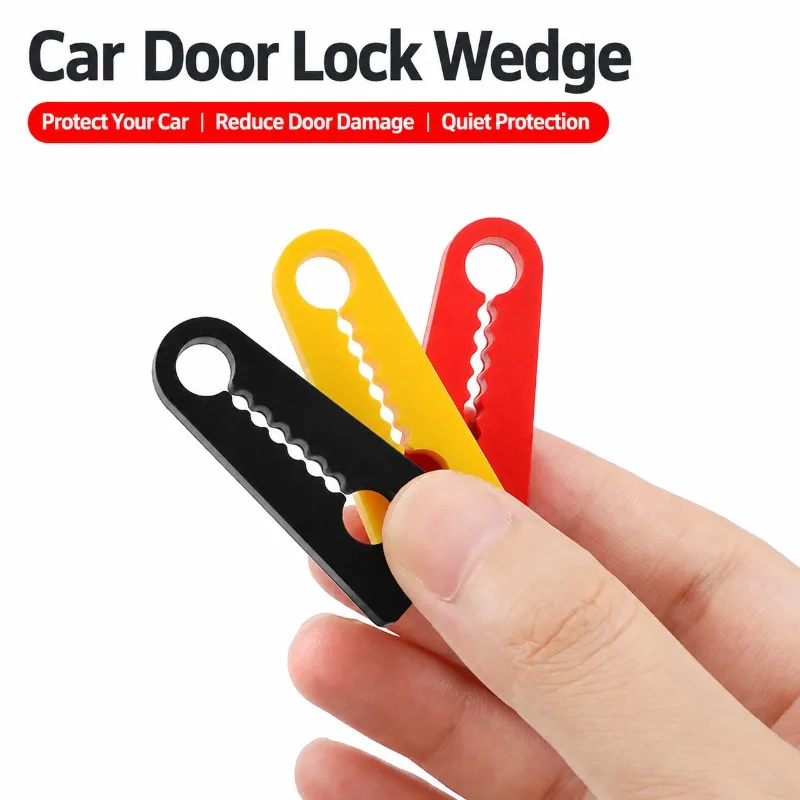 Car Door Lock Silicone Cover Shock Absorbing Anti‑Rattle Thickened Protector Pad Reduces Door Closing Impact Noise Buffer