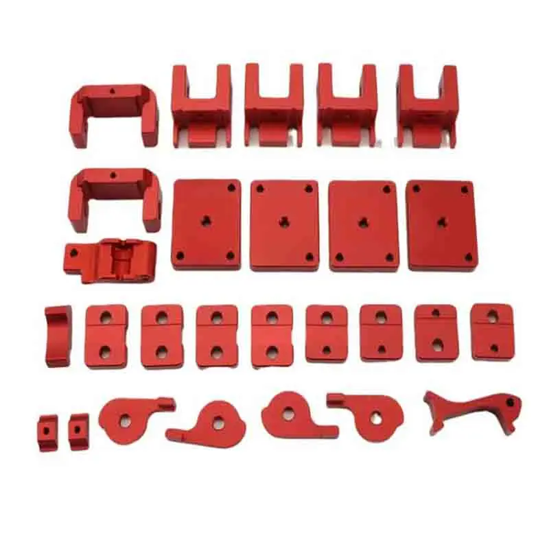 

Customized 7075 Aluminum Alloy Red Mechanical Accessories Cnc Milling Machining Service OEM Mass Production