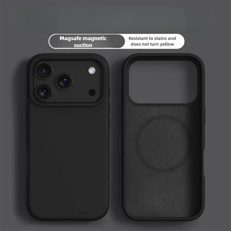 Liquid Silicone Magnetic for MagSafe Phone Case for IPhone17