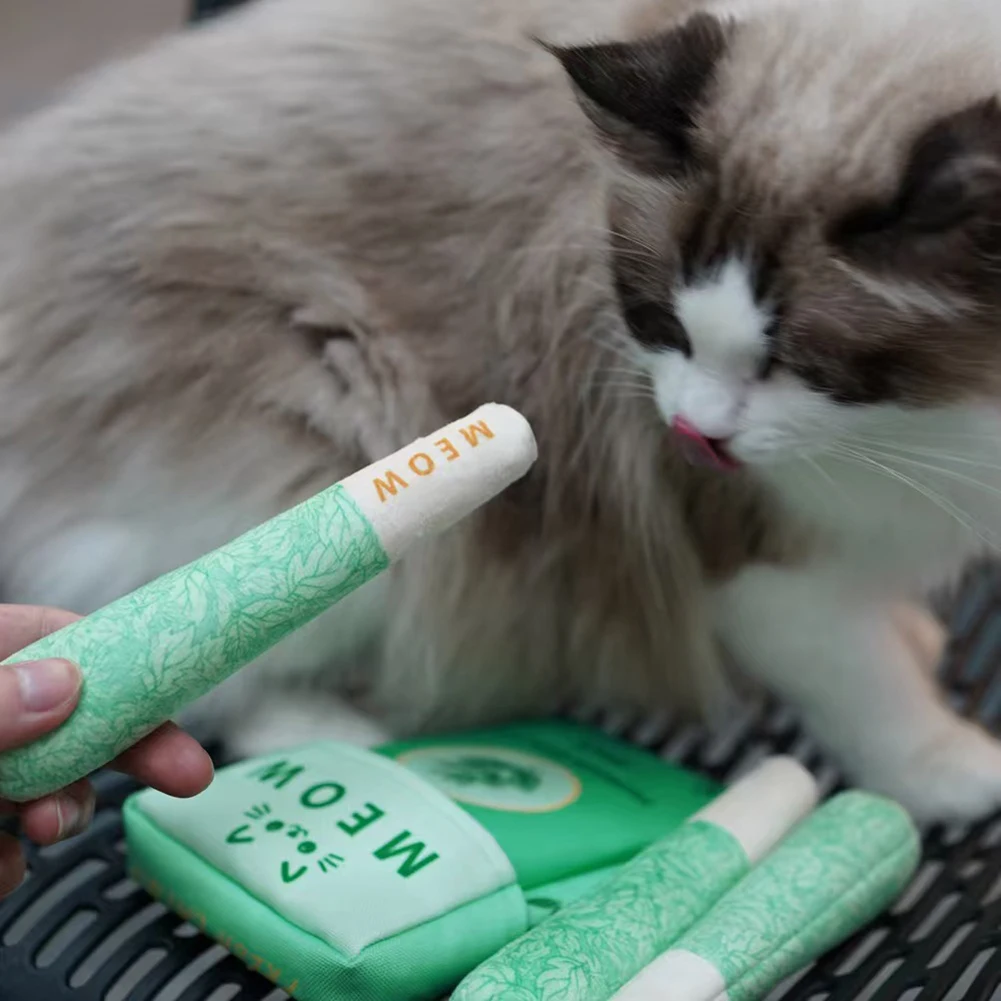 3er-Pack Katzenminze-Spielzeug für Katzen, sicheres Kätzchen, Zahnen, Kauspielzeug, verschleißfestes, interaktives Spielzeug zum Stressabbau für Hauskatzen – Detail 7