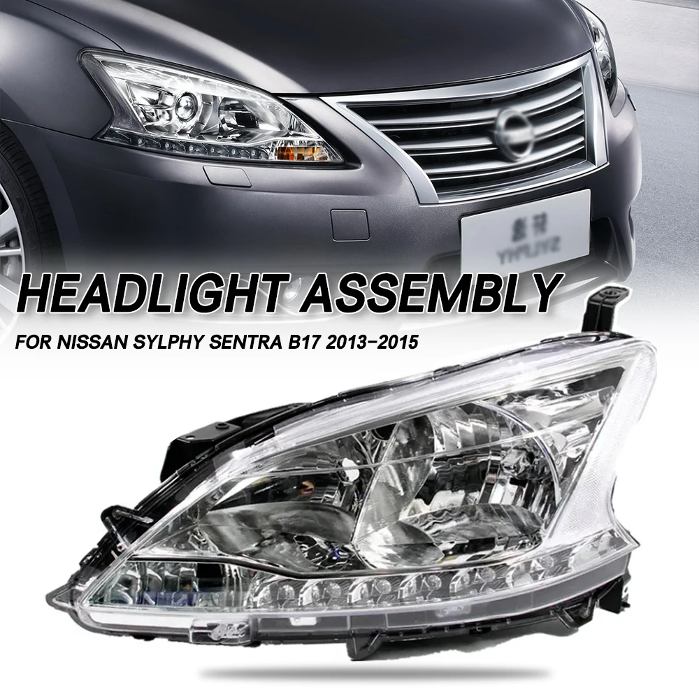 

Для Nissan Sylphy Sentra B17 2013 2014 2015, передний бампер, фара дальнего света, указатель поворота