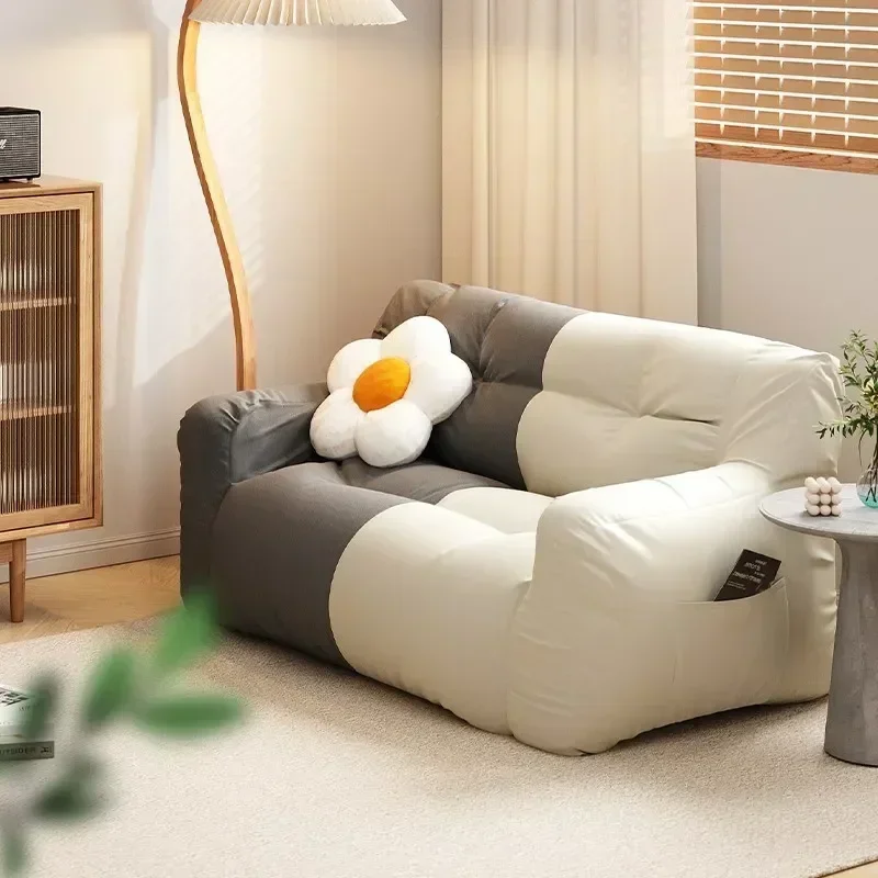 DoubleSofa Soft Comfort Reclining and Sleeping LazyboySofaComfort Sofa Bedroom Double Seating living room sofas Washable Balcony