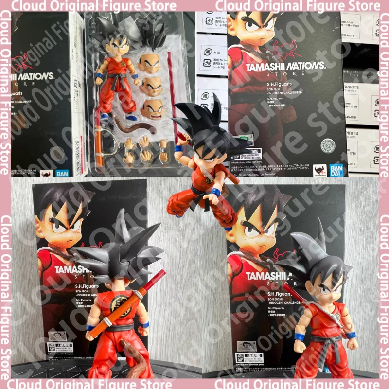 

In Stock 100% Original Bandai S.H.Figuarts TNT Dragon Ball Son Goku Innocent Challenger TNST Anime Action Figure Anime Figures