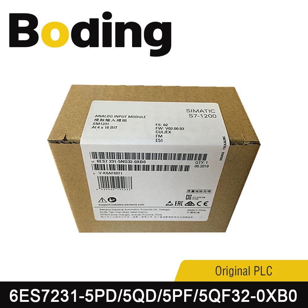 

Boding Original PLC 6ES7231-4HD32-0XB0 6ES7231-5ND32-0XB0 6ES7231-4HF32-0XB0 6ES7231-5PD32-0XB0 6ES7231-5QD32-0XB0