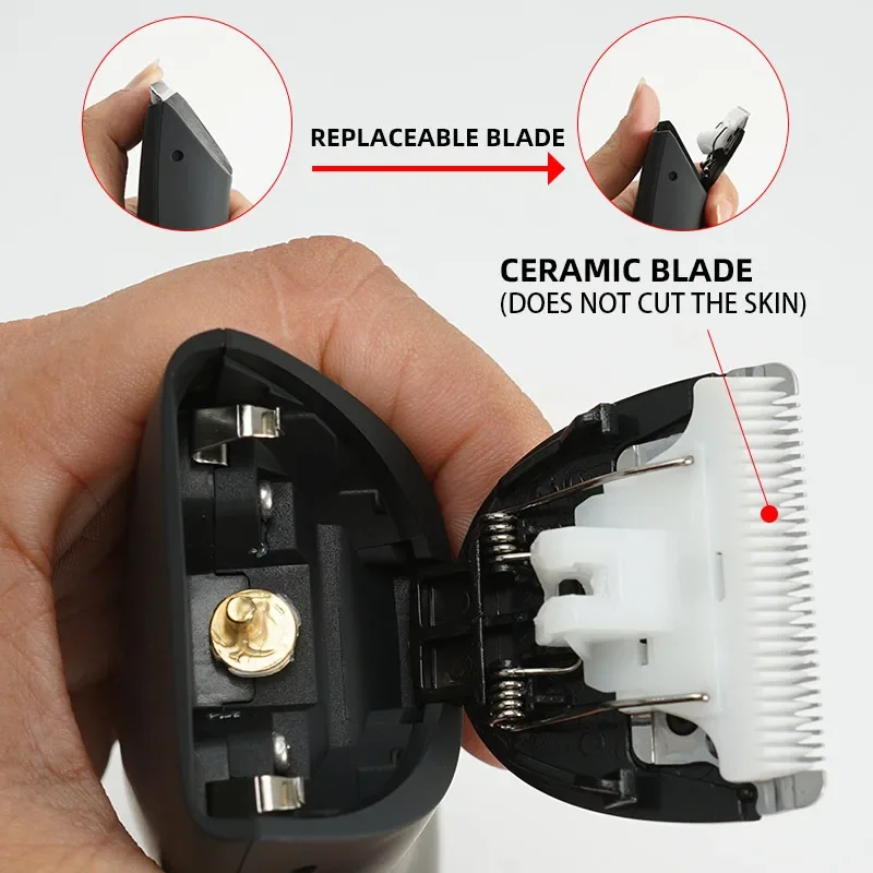 Hair Clipper Trimmer For Men Shaver Hair Cutting Machine Barber Rechargeable Cut Trimmer Barber Electric Groin Hair Trimmer