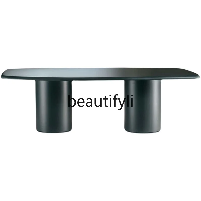 

Design desk Nordic simple small apartment, dining table Italian light luxury fashion leisure desk