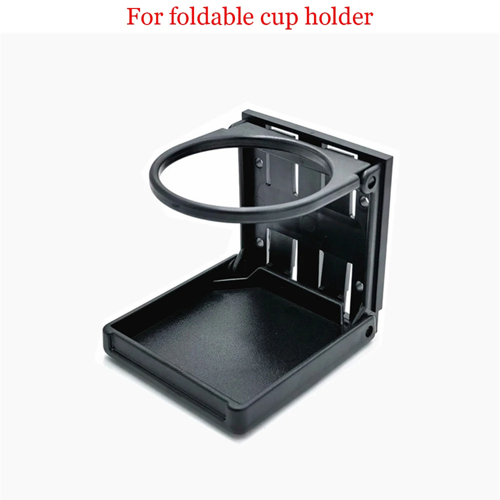 حامل أكواب قابل للطي مثبت على السيارة مع رف المشروبات وصينية حامل المشروبات رف تخزين السيارة متعدد الوظائف حامل أكواب الكولا