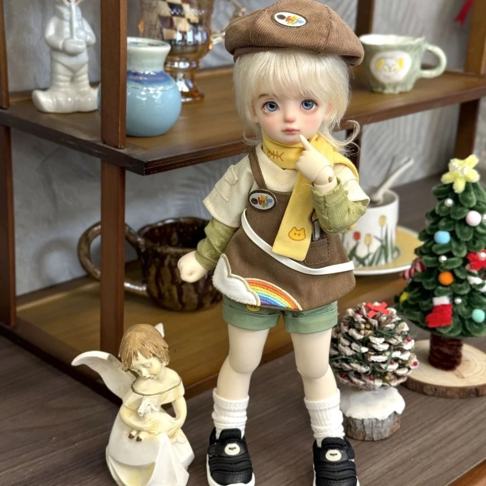 

Кукольная одежда, костюм для 30 см, мужская и женская кукла Bjd 1/6, шляпа, шарф, фартук, шорты, носки, платье художника, аксессуары для кукол, без долы