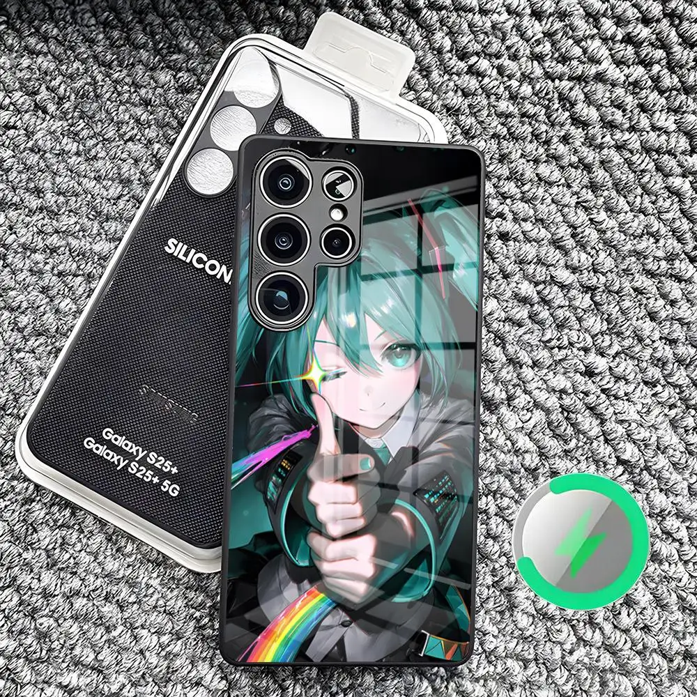 H-Hatsunes Cute M-Miku Phone Case For Samsung S26 Ultra S25 Edge S23 S22 S21 S20 Plus S24 Fe Magnetic Glass Cover