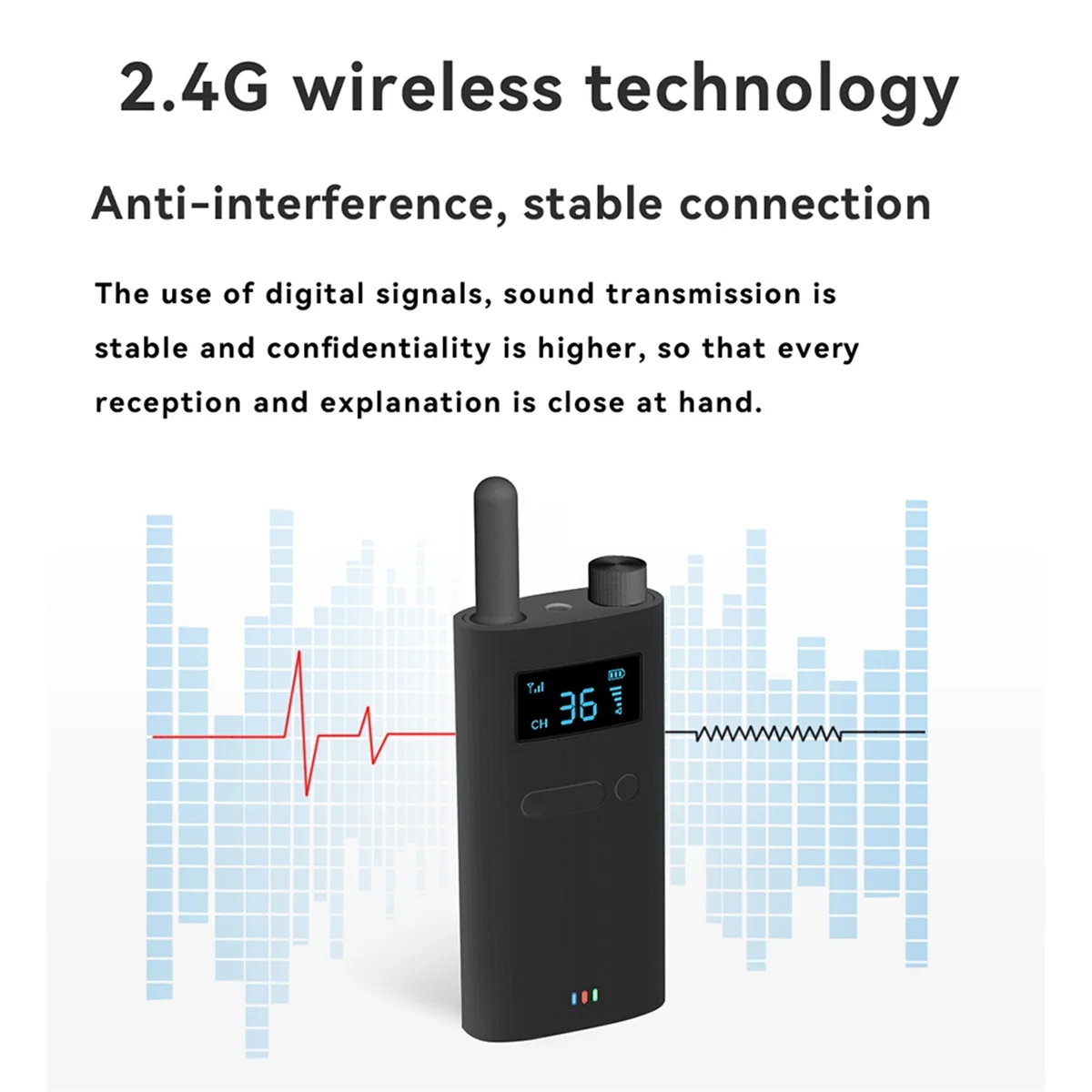 نظام الدليل السياحي اللاسلكي GOB-o2.4G مع ميكروفون وجهاز استقبال الصوت المحمول لمتحف الكنيسة