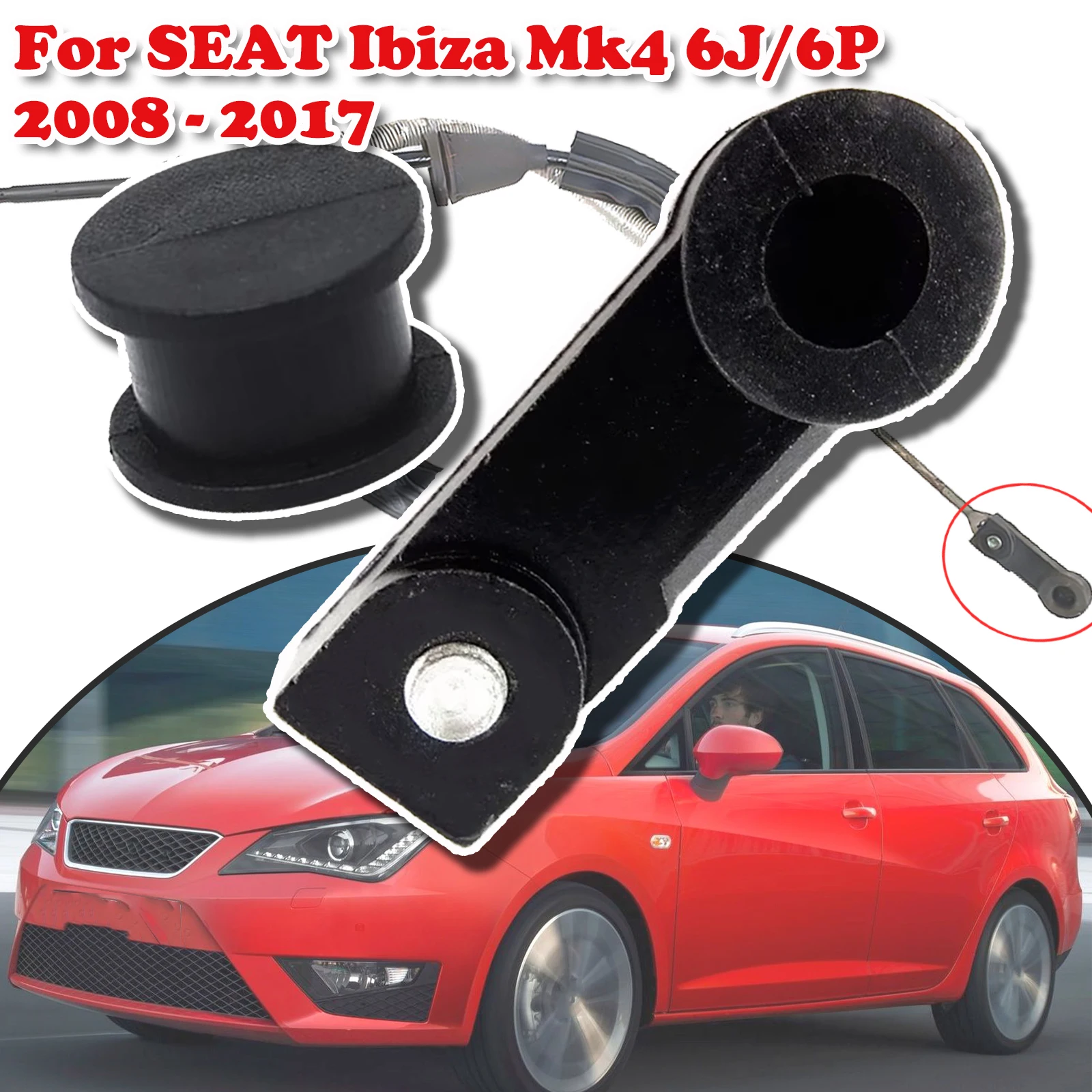 Gear Linkage Control Cable Shift Automatic Lever End Connect Collet Rod Bushing For SEAT Ibiza Mk4 6J/6P 2008 - 2017 09G321397A