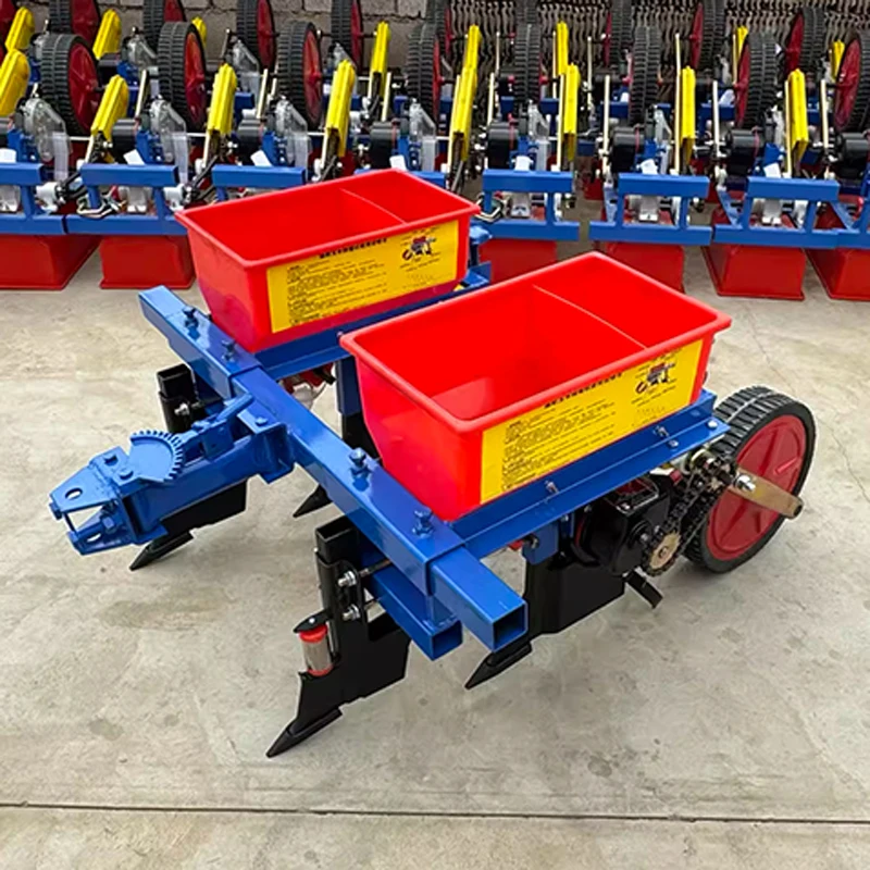 Heavy-duty hand-held corn and soybean precision seeder Four-wheel tractor no-till fertilization and seeding machine