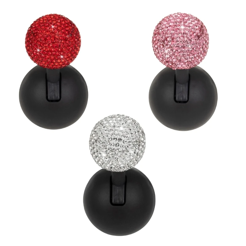 Elegant Car Starter Button Rockers with Sparkling Diamonds Rhinestones Joystick