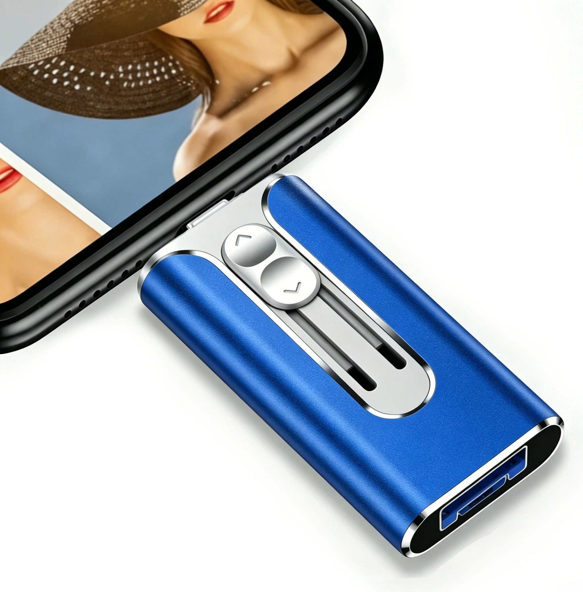 

4-in-1 USB 3.0 Flash Drive for iPhone & Type-C & Android & PC, High-Speed External Storage,USB Memory Stick PenDrive Thumb Drive