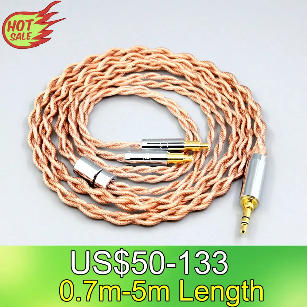 LN007785 Graphene 7N OCC Shielding Coaxial Mixed Earphone Cable For HiFiMan HE400 HE5 HE6 HE300 HE4 HE500 HE6 Headphone