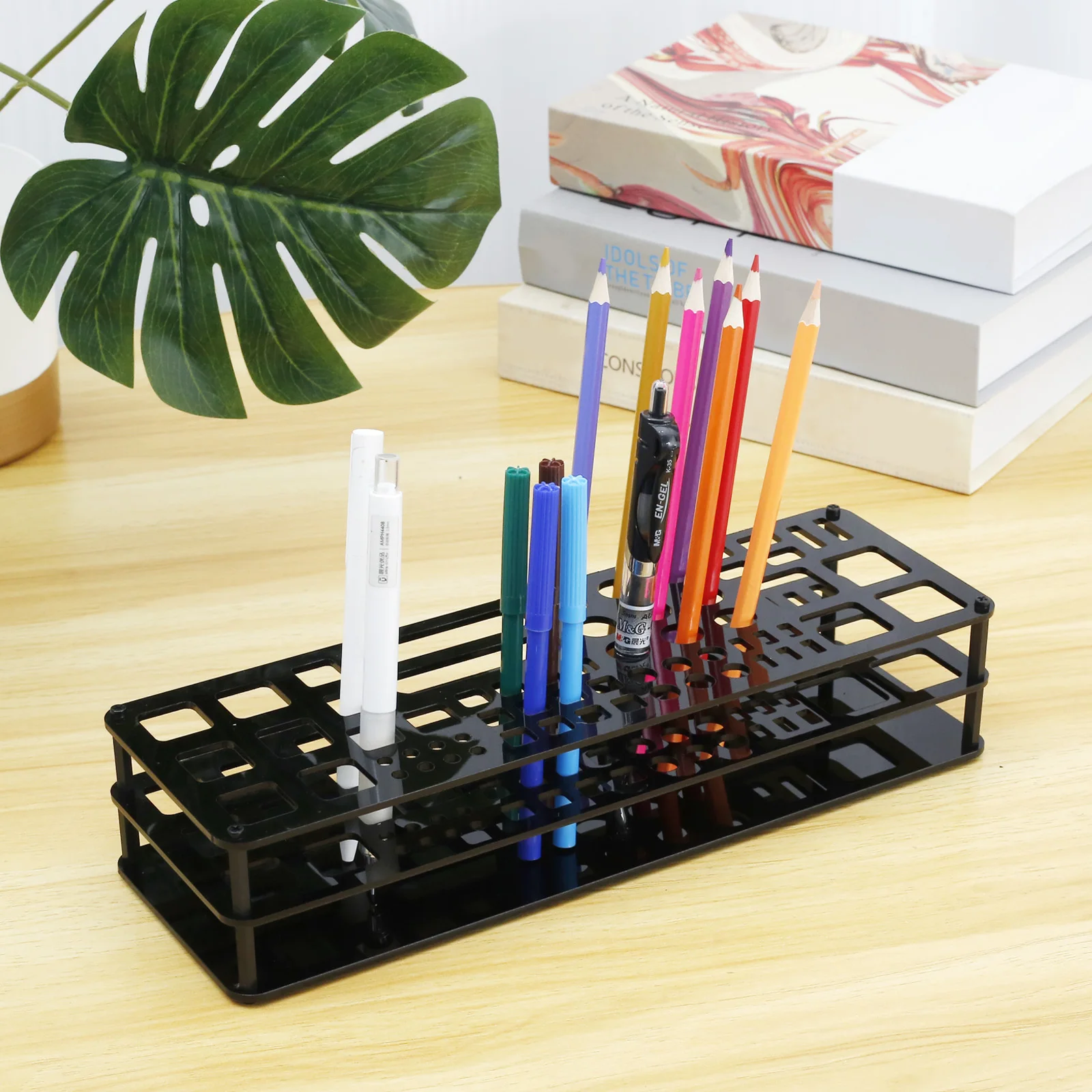 Screwdriver Tool Holder Rack Scissors Tweezer Storage Holder for Home Tool Storage Shelf Multifunc Desktop Stationery Pen Holder