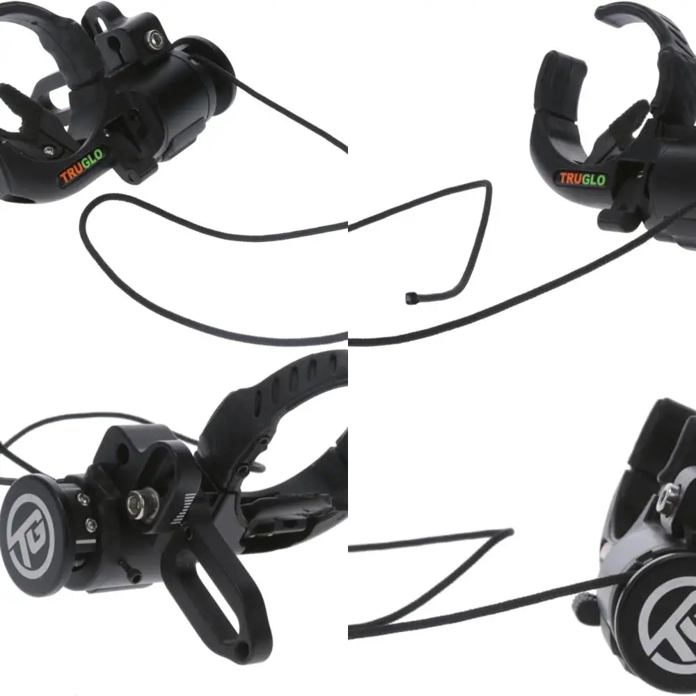 

TRUGLO Hyper Strike Click-Up Drop-Away Cable-Driven Archery Black Arrow Rest - Quiet Full-Arrow Containment - Left & Right-Hande