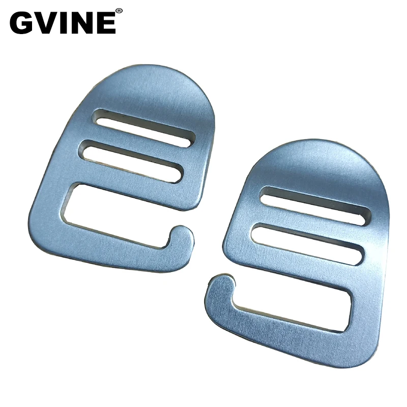 

10Pcs Anodized Black Silver Aluminum G Hook Clasp Metal Tri-Glide Slider Webbing Buckle Bag Backpack Strap Adjuster Replacement