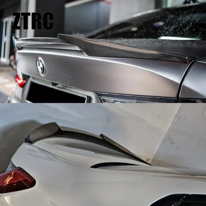 

For BMW 3 Series G20 G28&M3 G80 M4 Style Carbon fiber Rear Spoiler Trunk wing 2018-2025