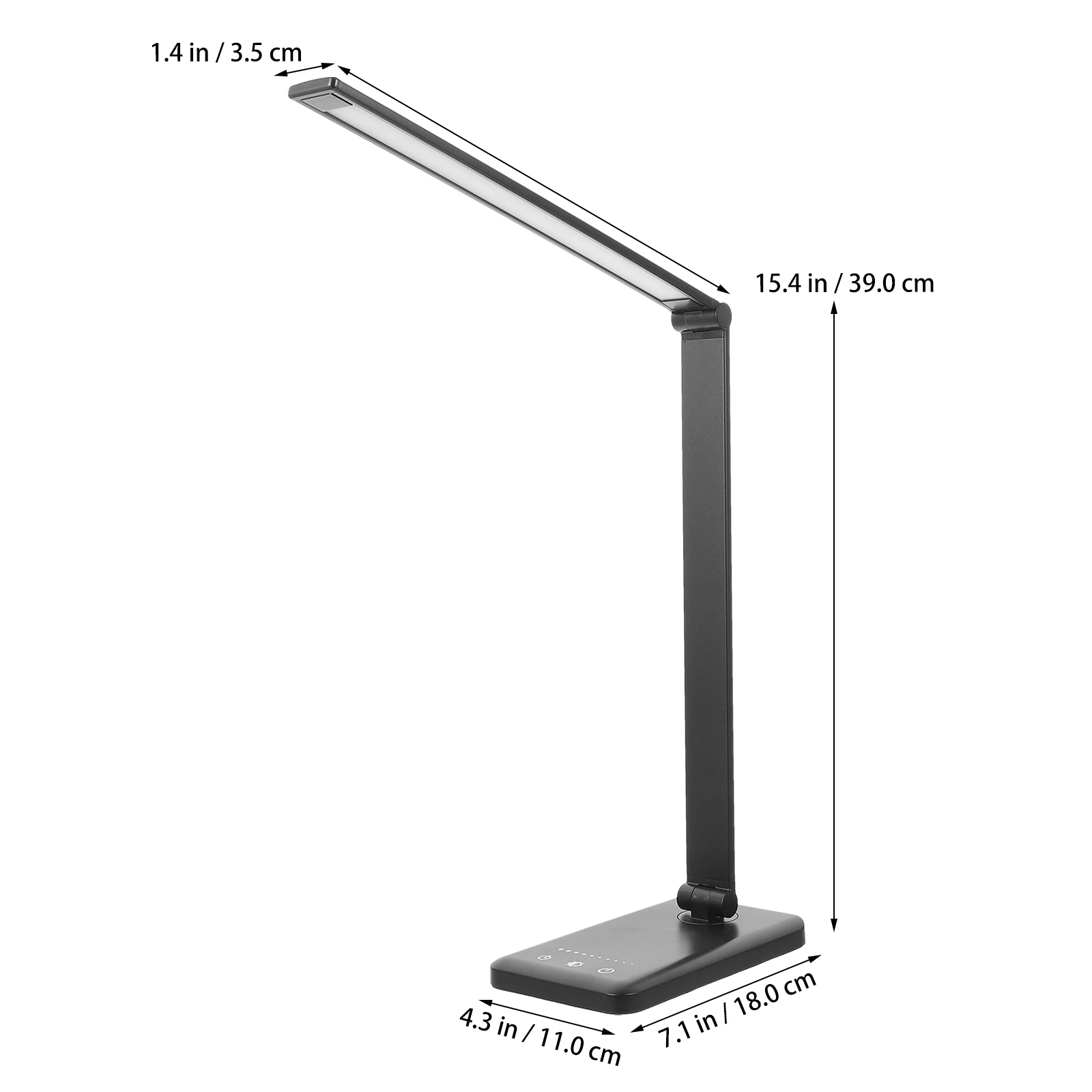 

LED Dimming Desk Lamp Aluminum Alloy Touch Control Adjustable Brightness Eye Protection Bedroom Study Kids Office Hotel USB