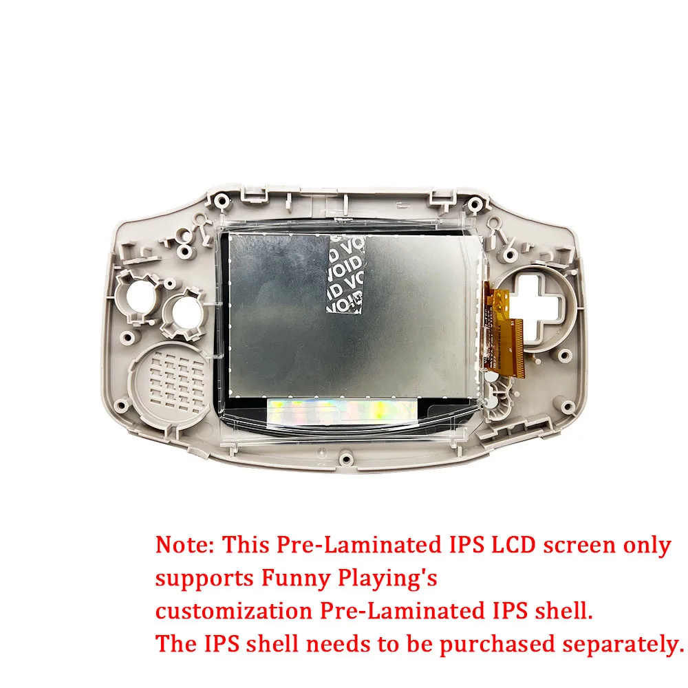 Customized IPS Housing Shell For GBA Pre-Laminated IPS V3 LCD Screen Kits Shell for GameBoy Advance Highlight Brightness Screen