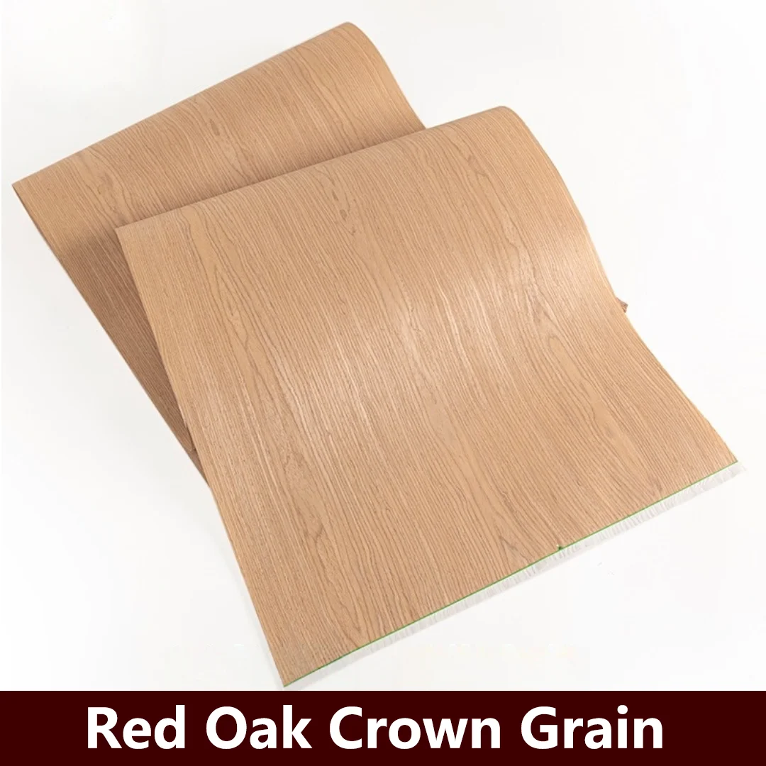 58x250cm Red Oak Engineered Wood Veneer for Furniture, Decorative Surfaces, Wall Paneling & Cabinet Renovation