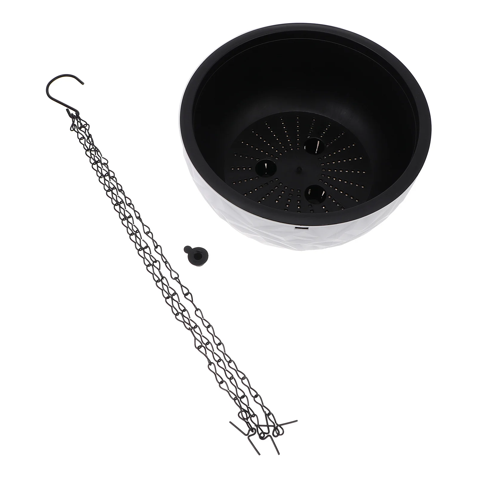 

1Pcs Plastic Hanging Flowerpot Moderately Sized Green Plant Container Home Decor Hanging Flowerpot Suspension Plant Container