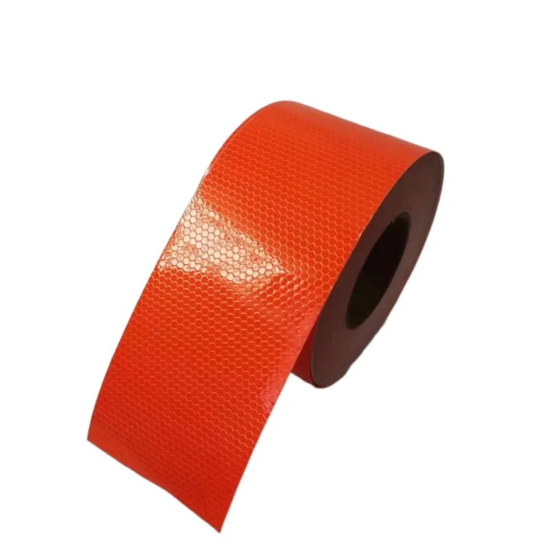 10Cm * 10M Oranje Reflecterende Tapes Waterdicht Pvc Reflecteren Stickers Veiligheidswaarschuwing Zelfklevende Strips Voor Fietsen Auto Motorfiets