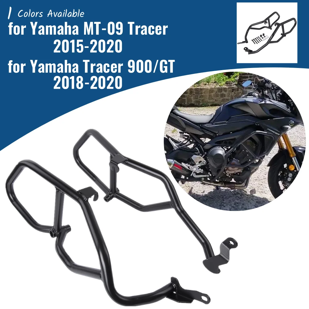 

Motorcycle Crash Bar Engine Guard Protector Bumper Fall Prevent for Yamaha MT-09 FJ-09 Tracer 900 2020 2019 2018 2017 2016 2015