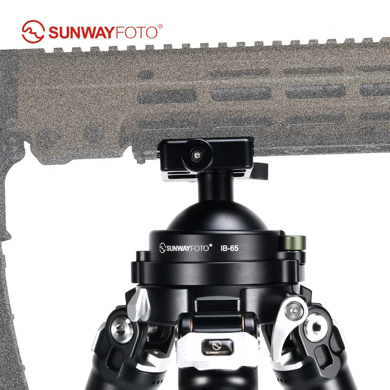 SUNWAYFOTO IB-65 65mm Heavy Duty Tipod Ball Head to 75mm Bowl Adapter with Picatinny Nato/Arca Swiss Clamp Load 66lbs(30KG)