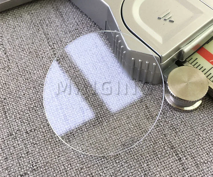 Plane Mineral Watch Glass 0.8mm Thickness Flat Round Crystal Clear Front Cover 16mm-24.5mm Diameter Part for Watch Repair YZC698