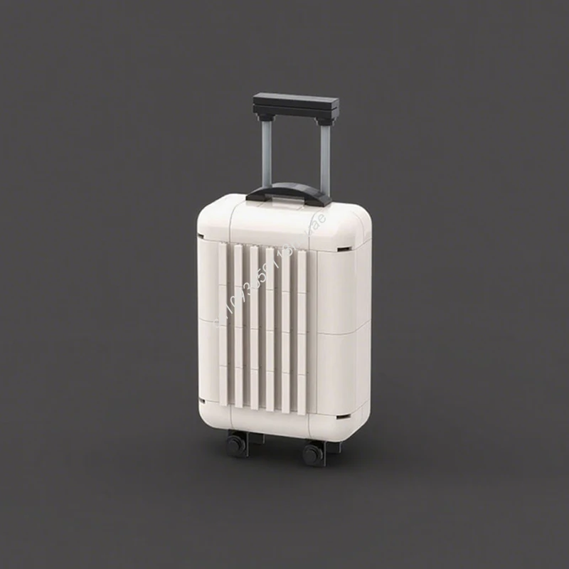 

130 шт. MOC строительные блоки для багажа, рождественский подарок, декоративная сборка «сделай сам», идеально подходит для художественного дисплея STEM, образовательные