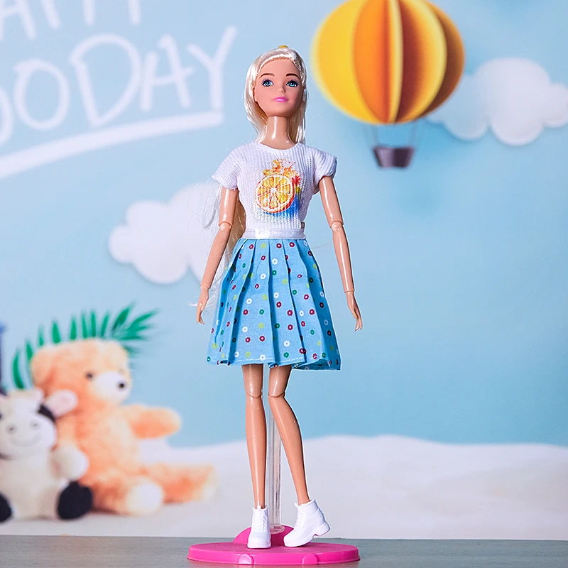 barbie fashionista denim dress Mattel Barbie Fashionistas Doll with Patchwork Denim Dress 3Y+ main image 0