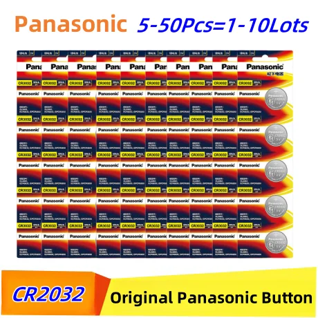 

5-50pcs Original PANASONIC CR2032 CR 2032 3V Lithium Battery For Watch Calculator Clock Remote Control Toys Button Coins Cell