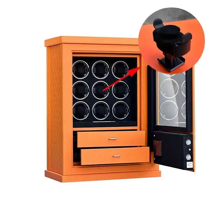 صندوق الأمان لملف الساعات الأوتوماتيكي مع 6 9 12 فتحة مجموعة درج صندوق الساعات مع التحكم TPD 5 نماذج جديدة