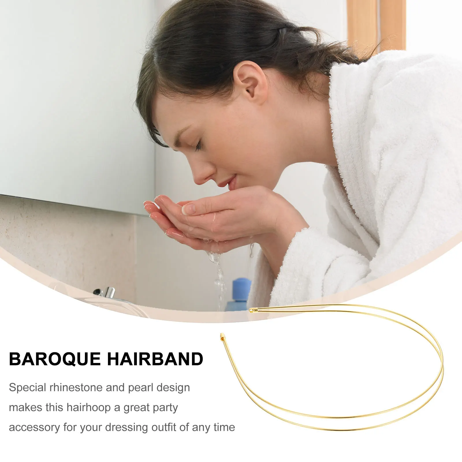 

4 шт. элегантных заколок для волос, легкие и стильные обручи для волос для женщин, декор для свадебных торжеств, двухслойная повязка на голову