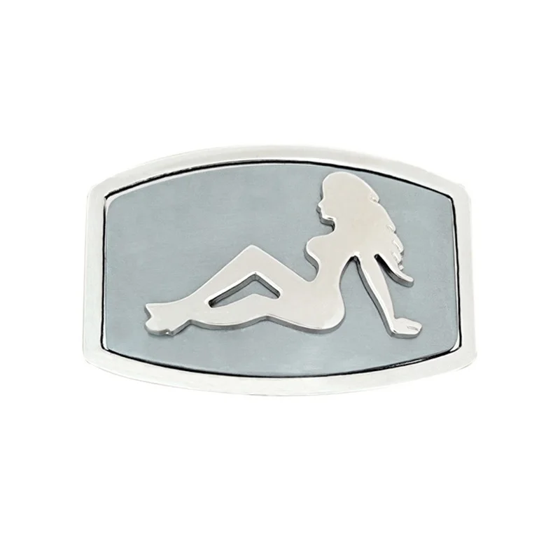 Zinc alloy sexy lady beauty belt buckle with western style