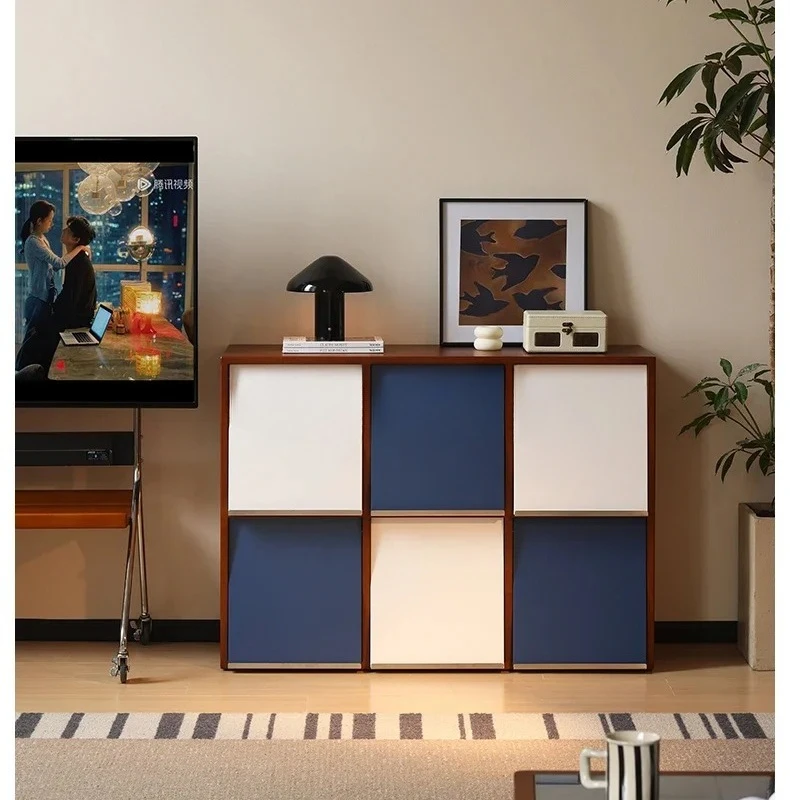 

A15 Solid wood bookcase Bauhaus combination module, medieval dining edge, household floor cabinet