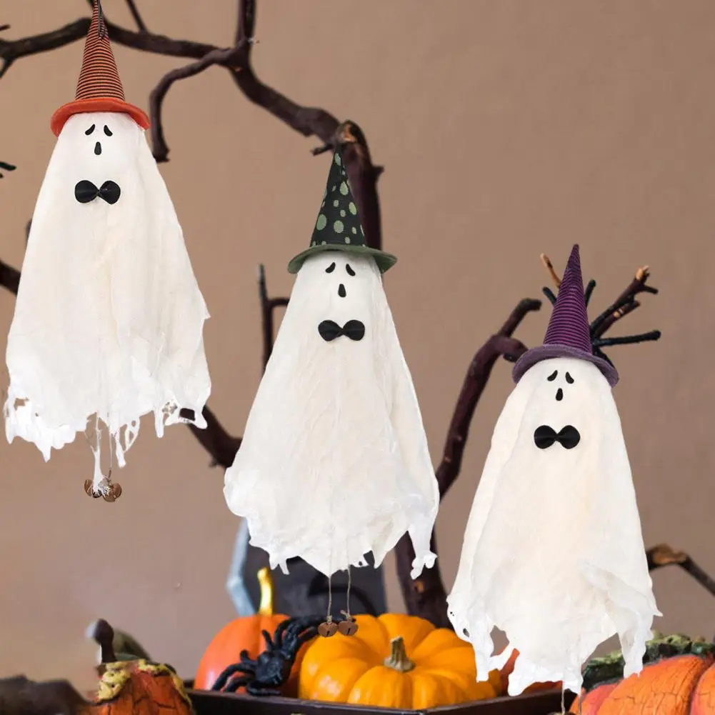 Spooky Hanging Ghost Eerie Hanging Ghost Figure Spooky Halloween Hanging Ghost Decorations for Outdoor Haunted House Props Porch