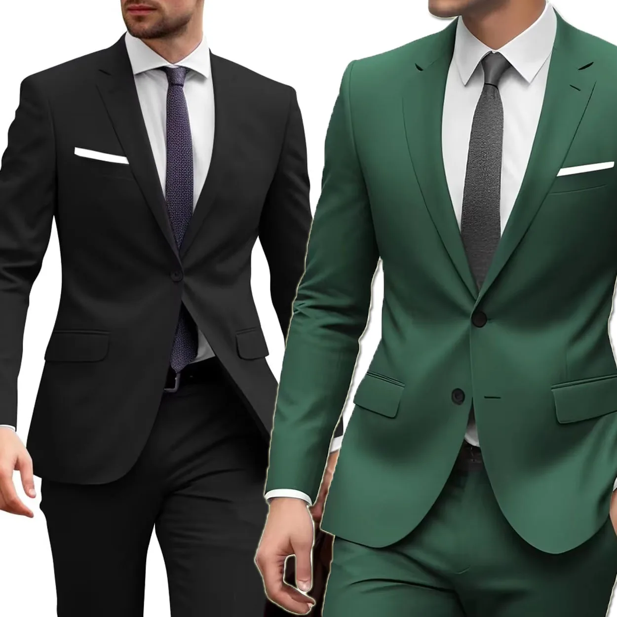 

Slim Fit Men's Suit Set Wedding Celebration Workwear Formal 3 Piece Set Business Casual Slim Fit Tuxedos Blazer Jacket Pants