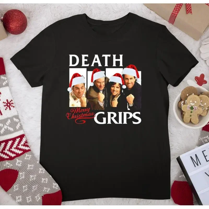 NEW Santa Death Grips Christmas Black Fan T Shirt AL229