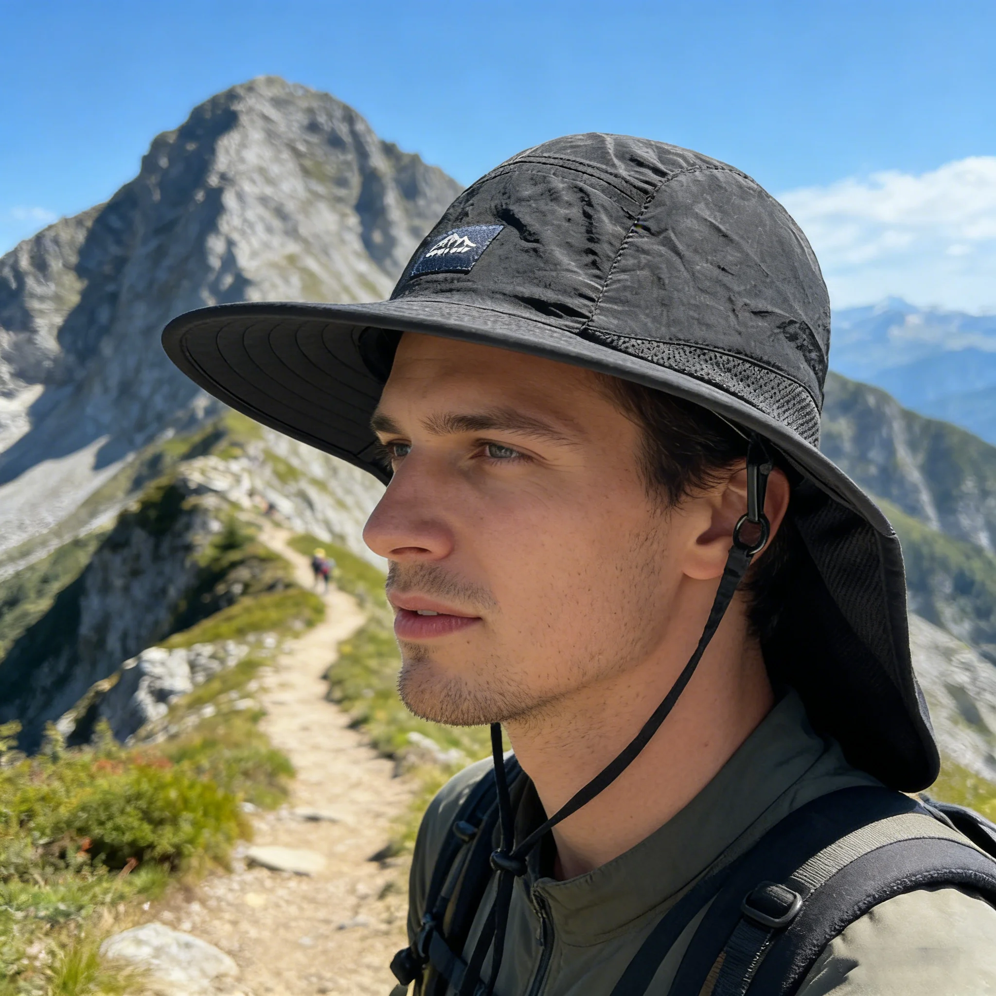 Sombreros de protección solar para exteriores para hombres y mujeres, protección para el cuello en verano contra rayos ultravioleta, sombreros de pescador, para acampar y montar en la montaña.