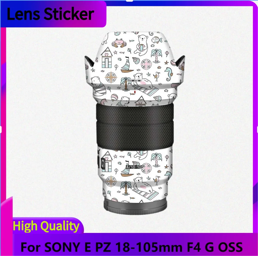 For SONY E PZ 18-105mm F4 G OSS Lens Sticker Protective Skin Decal Film Anti-Scratch Protector Coat SELP18105G F4/18-105