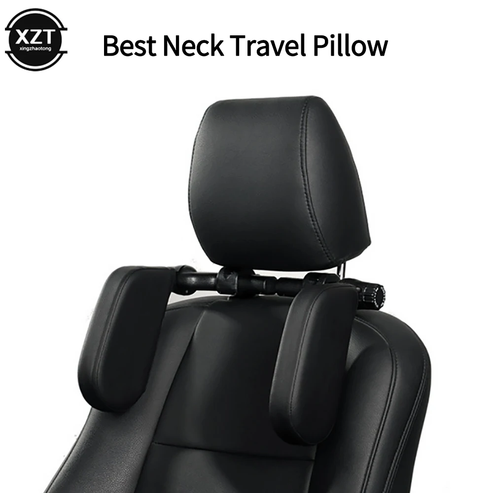 Car Seat Headrest Pillow Adjustable Head Support Pillow Car Interior U Shaped Pillow Travel Sleeping Cushion for Kids Adults