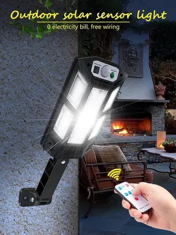 15000LM Irradiation 500㎡ Solar Light for Outdoor Sunlight Motion Sensor IP65 Waterproof Garden Street Wall External Solar Lamp