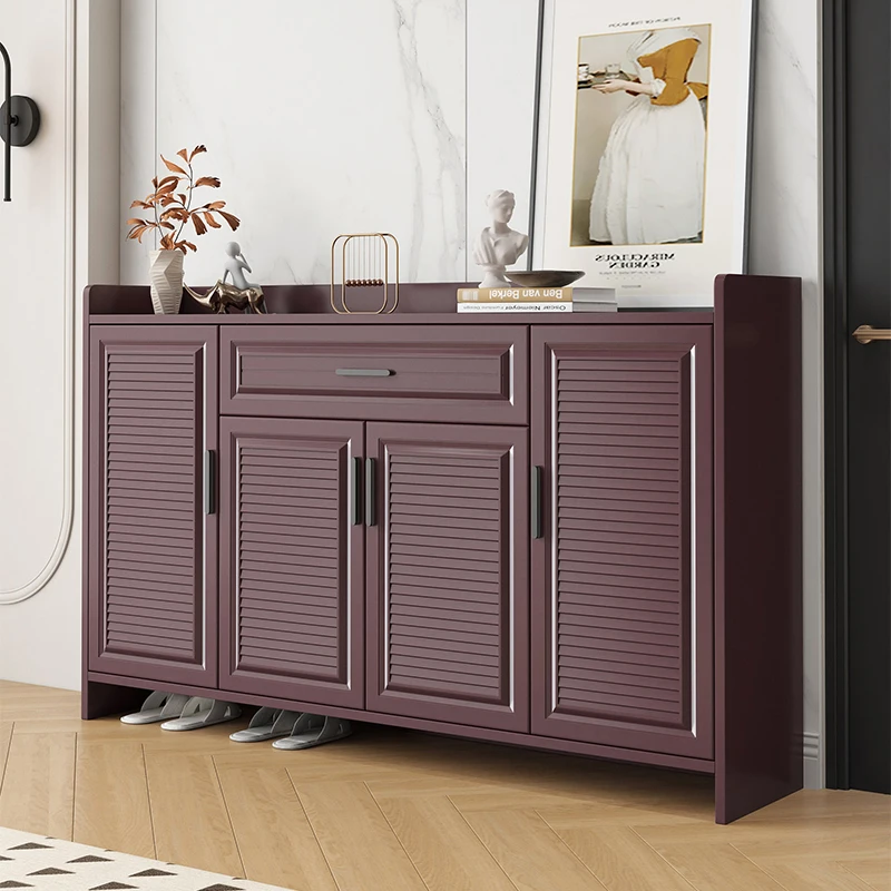 Outdoor aluminum alloy shoe cabinet, outdoor balcony at home door, honeycomb waterproof and sunscreen