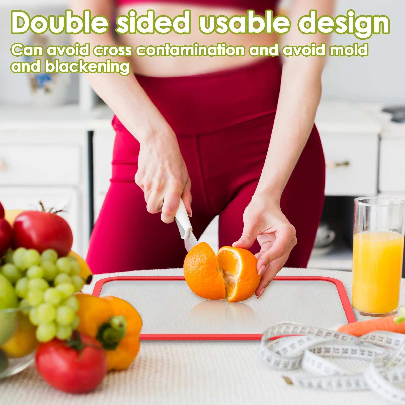 Clear Tempered Glass Cutting B - Meal Prep Healthy ulasan dan harga